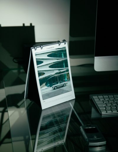 Carphiles 2025 Classic Car Calendar displaying a Mercedes-Benz 280 SL Pagoda, a refined European classic"